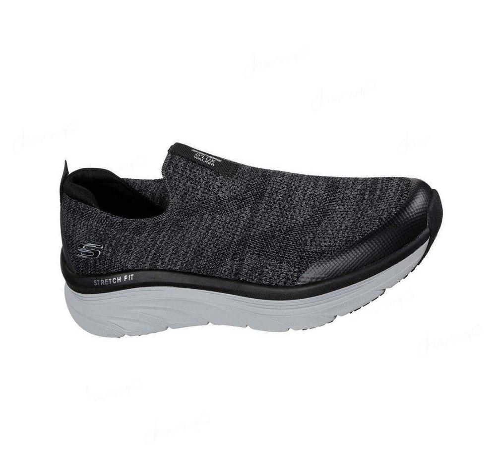 Zapatos Casuales Skechers Relaxed Fit: D\'Lux Walker - Quick Upgrade Hombre Negras Blancas | T650L_AR