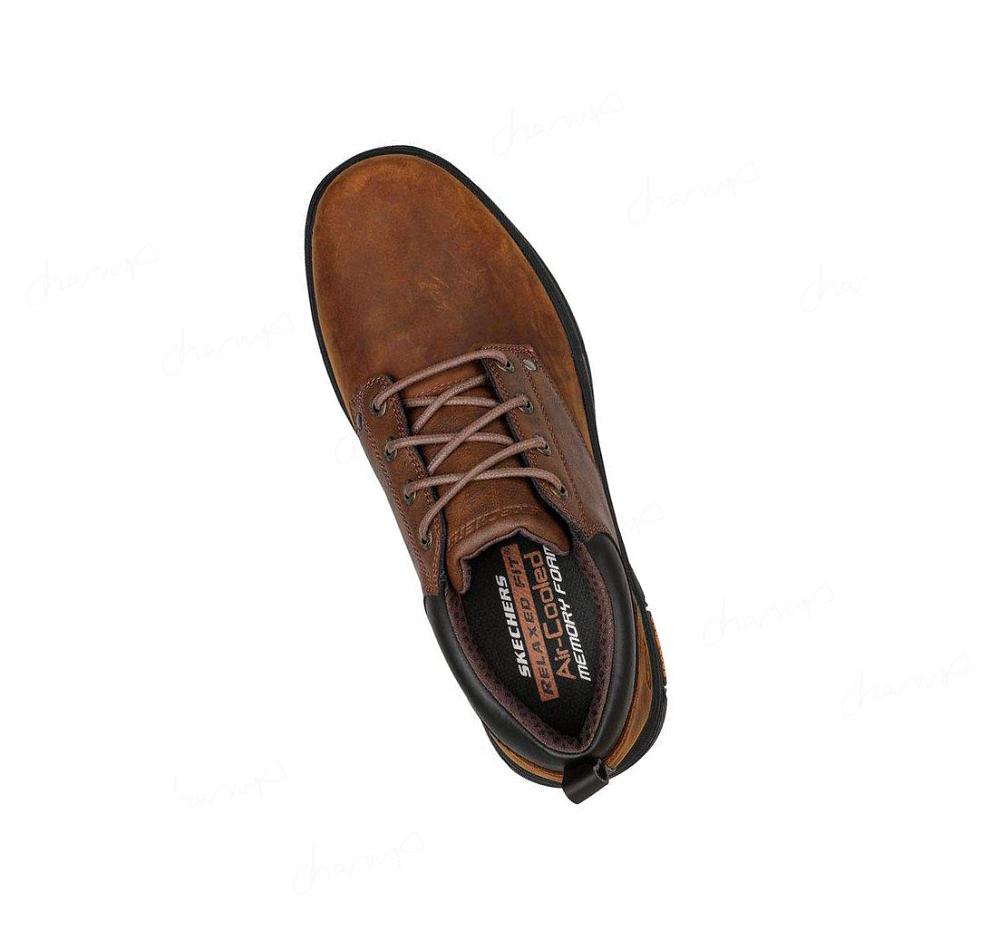 Zapatos Casuales Skechers Relaxed Fit: Segment 2.0 - Seggler Hombre Marrones | T689E_AR