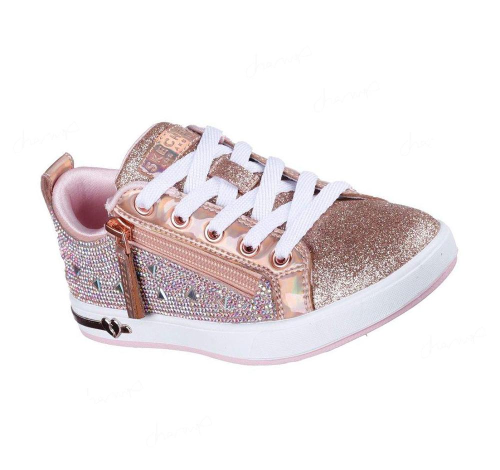 Zapatos Casuales Skechers Shoutouts - Deluxe Shine Niña Rosas | 3A953_AR