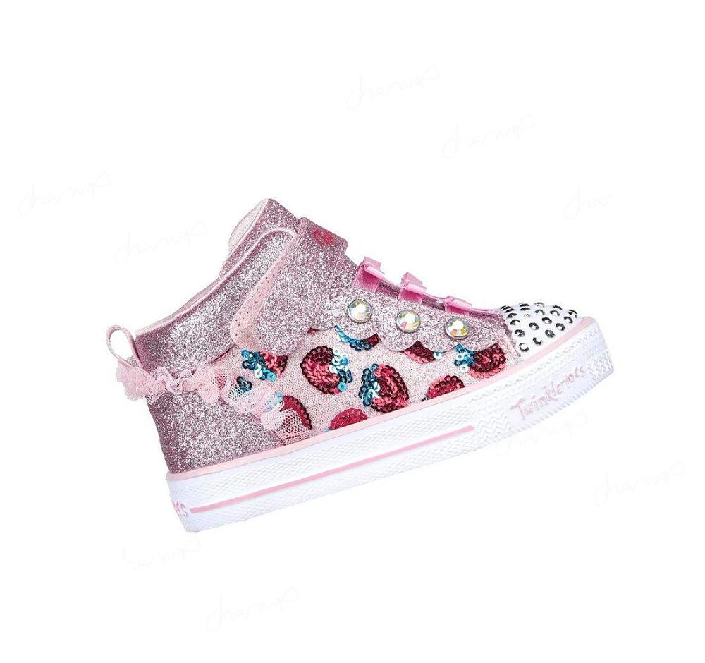 Zapatos Casuales Skechers Shuffle Lite - Fruity Shines Niña Rosas Rojas | 3395B_AR