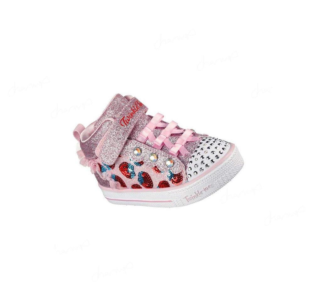 Zapatos Casuales Skechers Shuffle Lite - Fruity Shines Niña Rosas Rojas | 3395B_AR