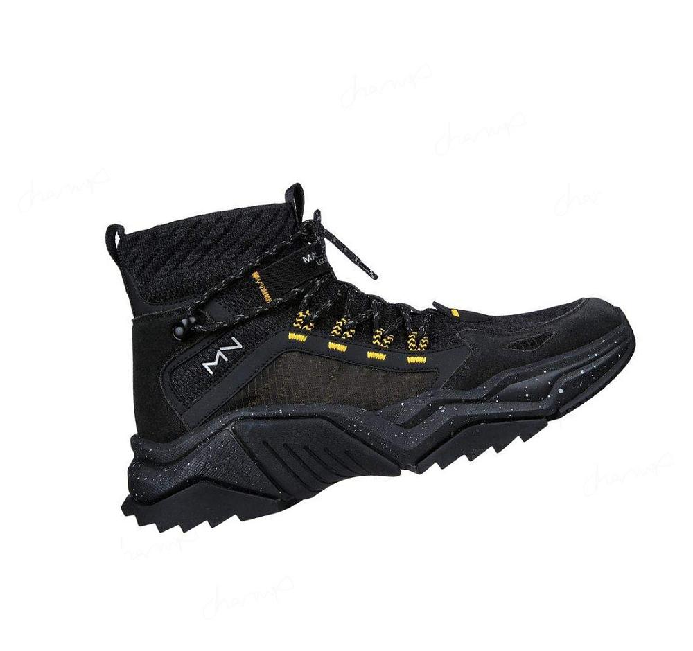 Zapatos Casuales Skechers Smart Block - Half Dome Hombre Negras Amarillo | 6889Q_AR