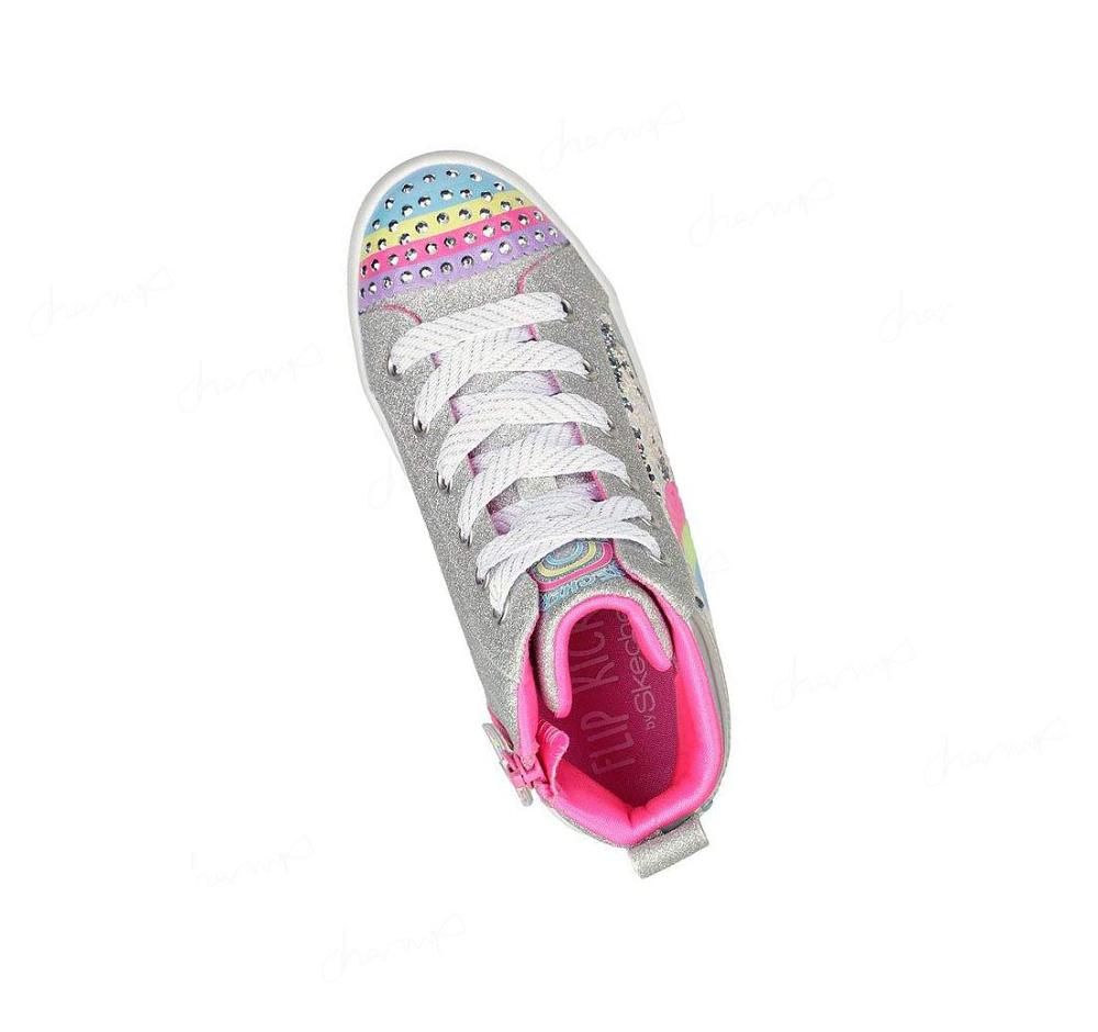 Zapatos Casuales Skechers Twi-Lites 2.0 - Rainbow Daydreams Niña Plateadas Multicolor | A195X_AR