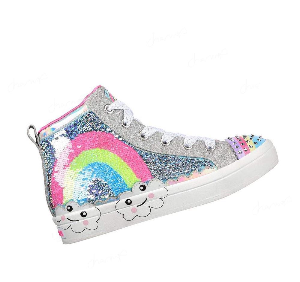 Zapatos Casuales Skechers Twi-Lites 2.0 - Rainbow Daydreams Niña Plateadas Multicolor | A195X_AR