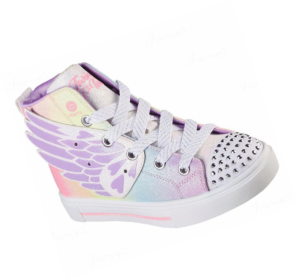 Zapatos Casuales Skechers Twinkle Sparks - Wing Charm Niña Lavanda Multicolor | A0958_AR