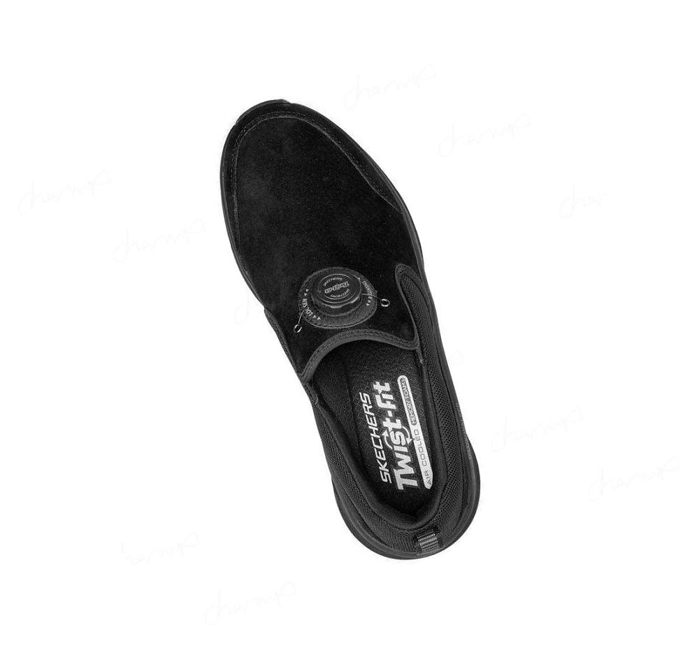 Zapatos Casuales Skechers Twist Fit: D'Lux Walker - Regate Hombre Negras | T63TE_AR