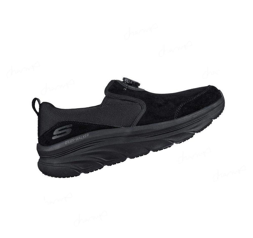 Zapatos Casuales Skechers Twist Fit: D'Lux Walker - Regate Hombre Negras | T63TE_AR