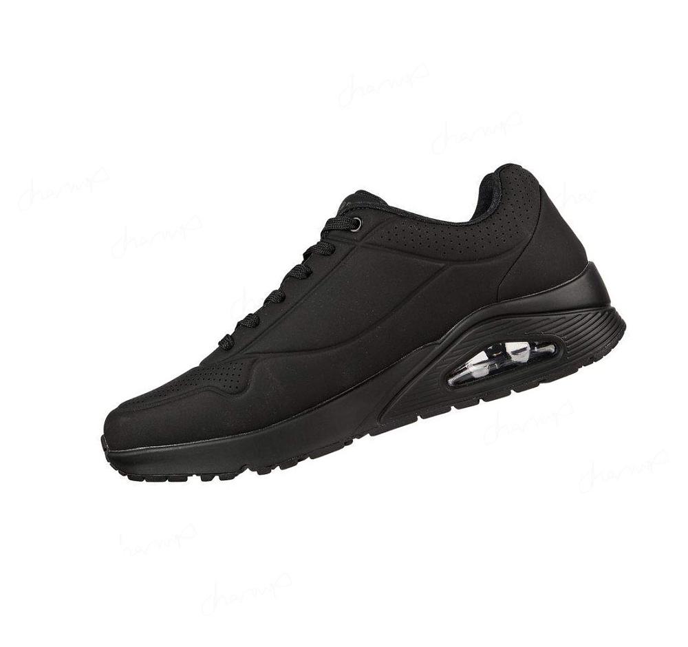 Zapatos Casuales Skechers Uno - Stand On Air Hombre Negras | A150C_AR