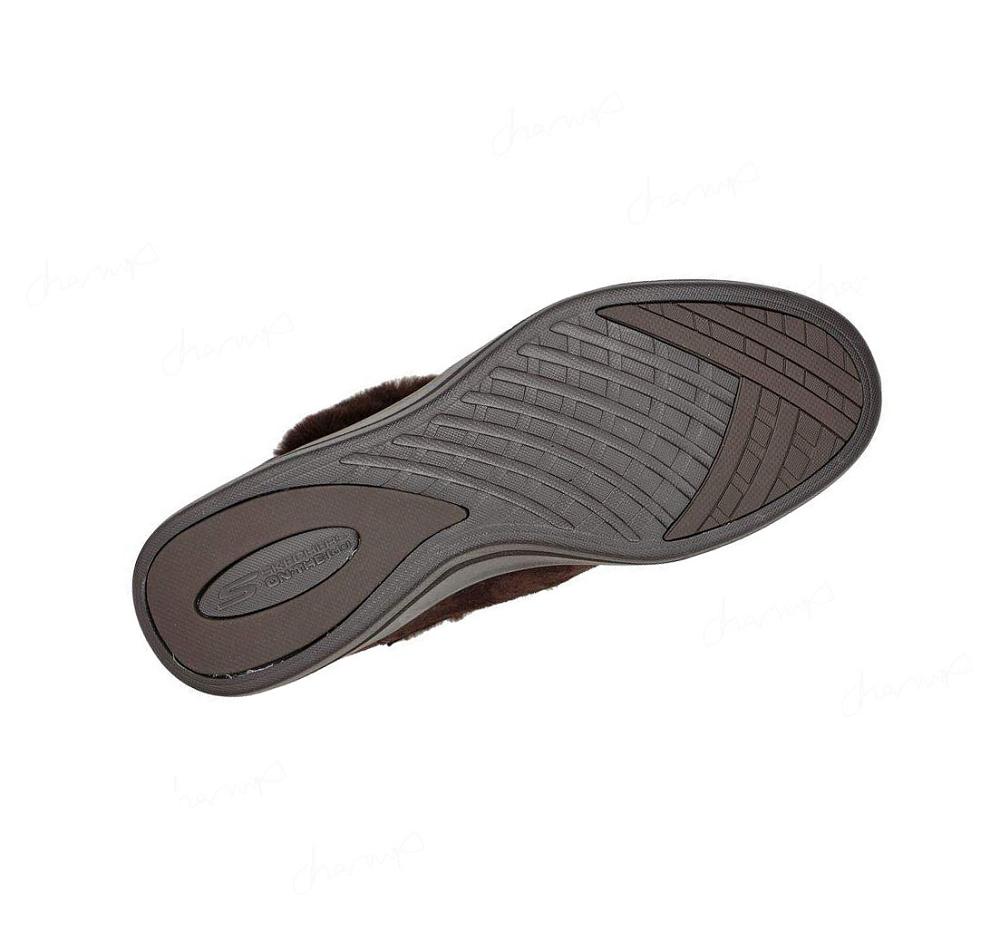 Zapatos Cuña Skechers Arch Fit Rise - Elegante Mujer Chocolate | 3005B_AR