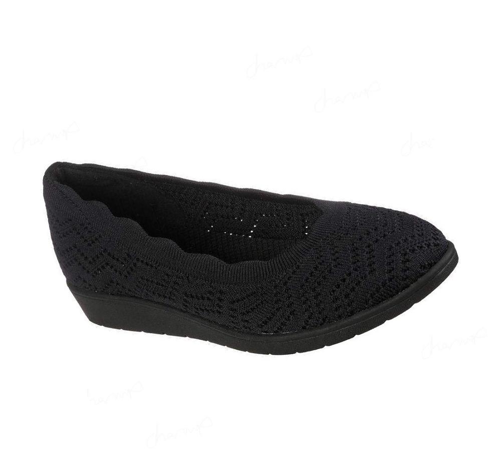 Zapatos Cuña Skechers Cleo Flex Wedge - New Days Mujer Negras | 3092A_AR