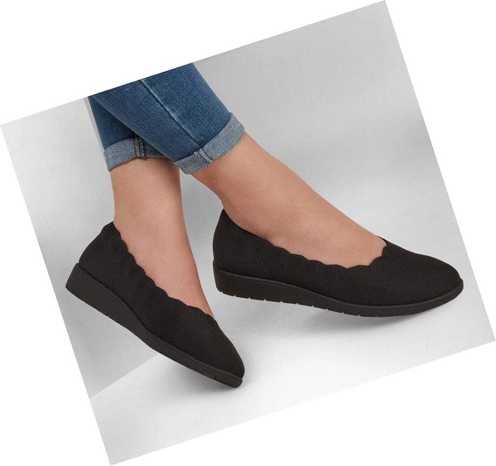 Zapatos Cuña Skechers Cleo Flex Wedge - Spellbind Mujer Negras | 3103X_AR