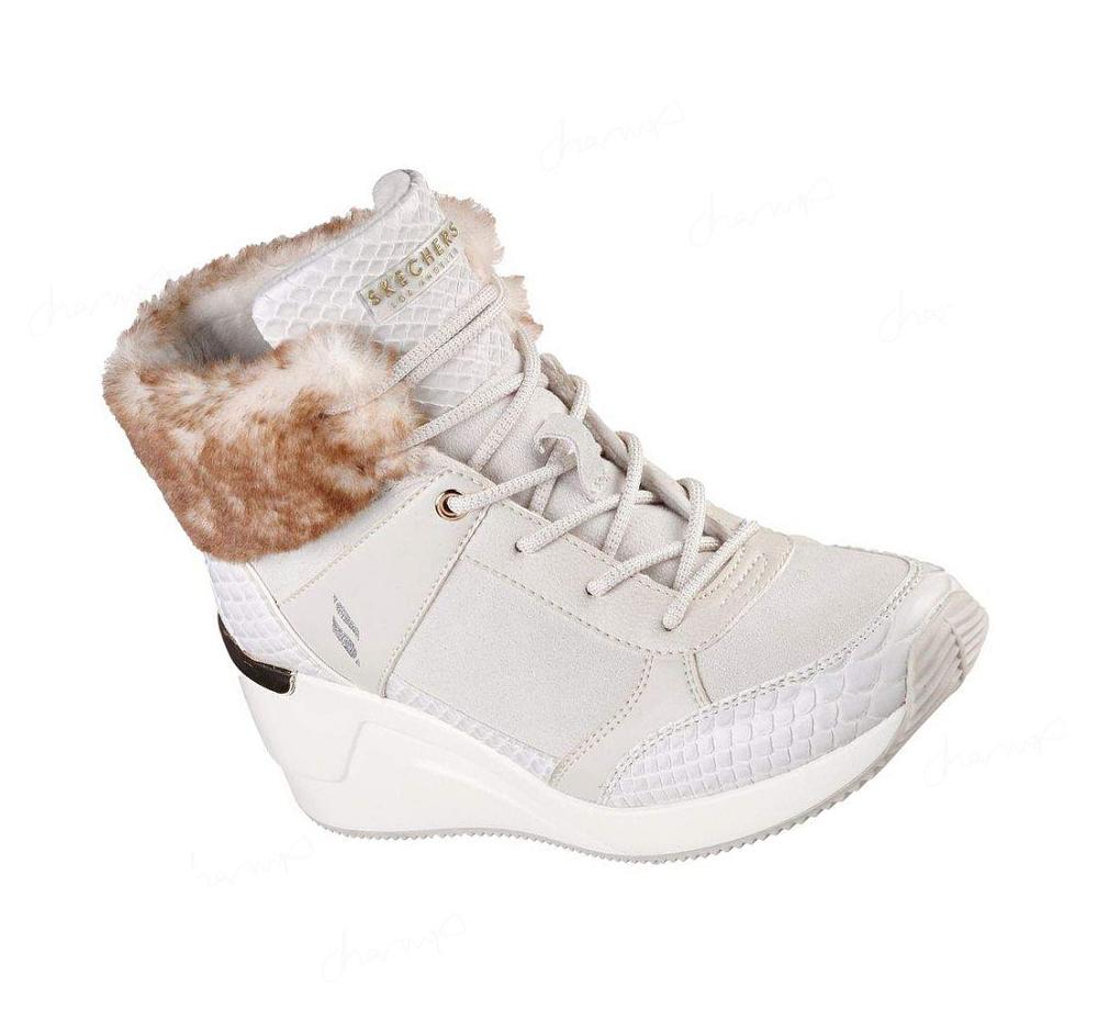 Zapatos Cuña Skechers Million - Wild Intuition Mujer Blancas | A9T8L_AR