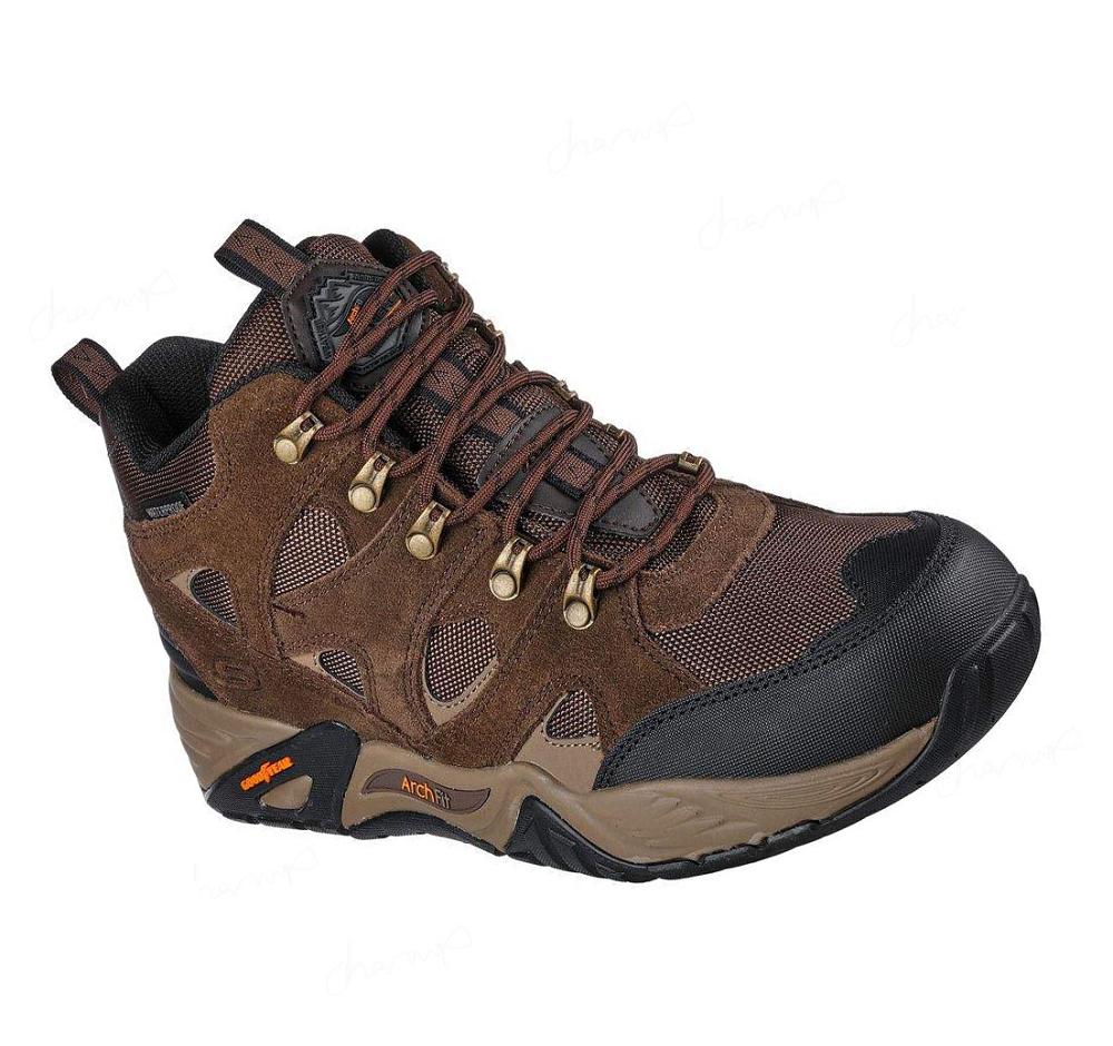 Zapatos De Senderismo Skechers Arch Fit Recon - Beyonder Hombre Chocolate | 3083B_AR