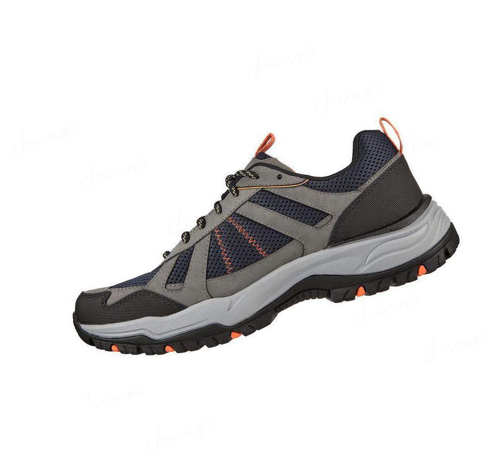 Zapatos De Senderismo Skechers Arch Fit Dawson - Vortego Hombre Azul Marino Gris | 5A33Q_AR