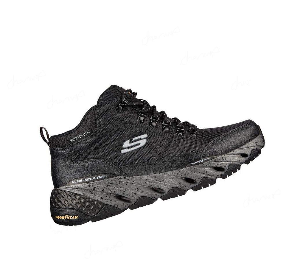 Zapatos De Senderismo Skechers Glide-Step Trail - Woodward Hombre Negras Gris | A383B_AR