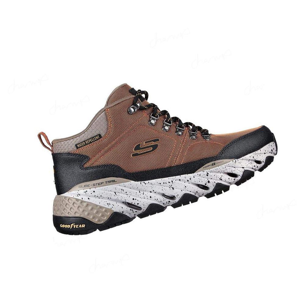 Zapatos De Senderismo Skechers Glide-Step Trail - Woodward Hombre Marrones Negras | I819Q_AR