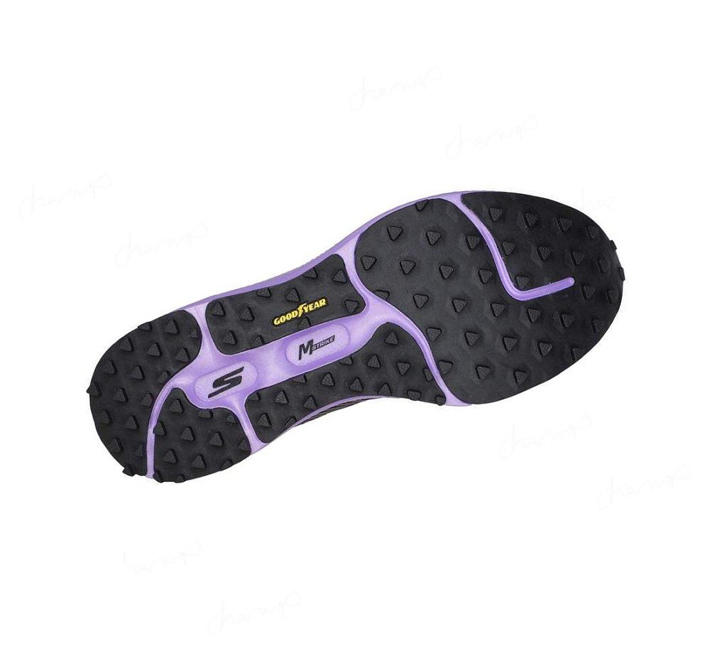 Zapatos De Senderismo Skechers HighlandGOrun Razor Trail Mujer Negras Moradas | 6T28R_AR