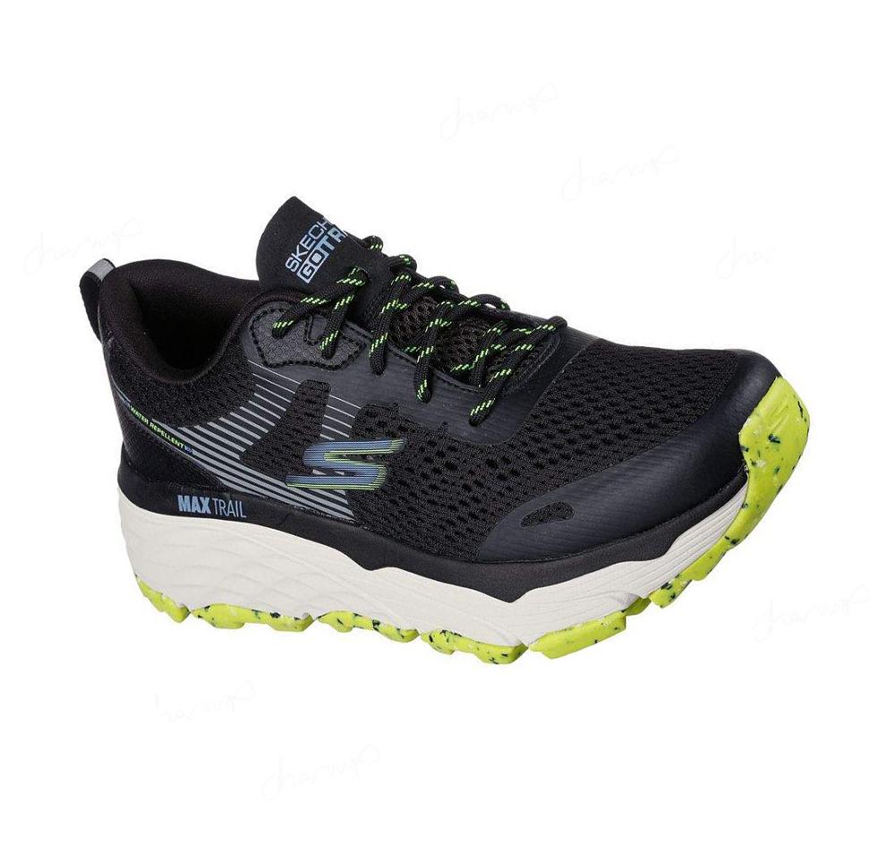 Zapatos De Senderismo Skechers HighlandMax Cushioning Elite Trail Mujer Negras Verde | 6T55G_AR