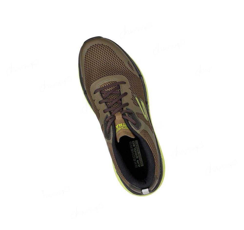 Zapatos De Senderismo Skechers Max Cushioning Premier - Alltrack Hombre Verde Oliva | 60330_AR