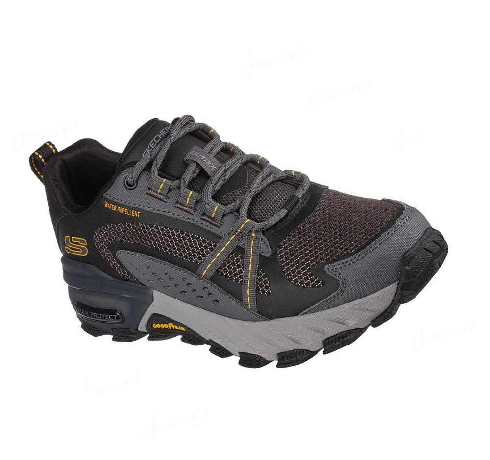 Zapatos De Senderismo Skechers Max Protect Hombre Negras Gris | 5808S_AR