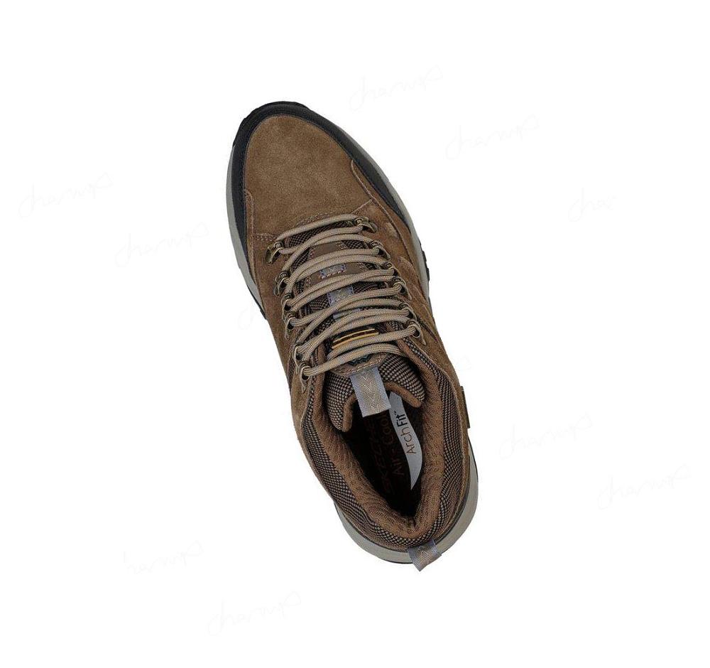 Zapatos De Senderismo Skechers Relaxed Fit: Arch Fit Recon - Romar Hombre Kaki | 30085_AR