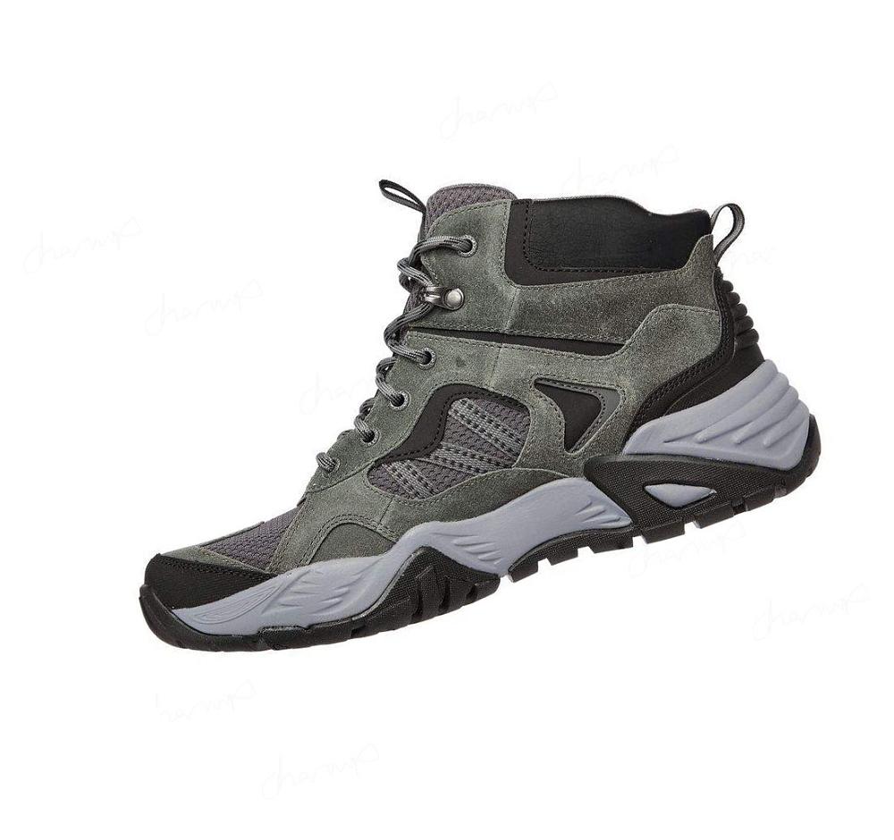 Zapatos De Senderismo Skechers Relaxed Fit: Arch Fit Recon - Percival Hombre Gris | 3058C_AR