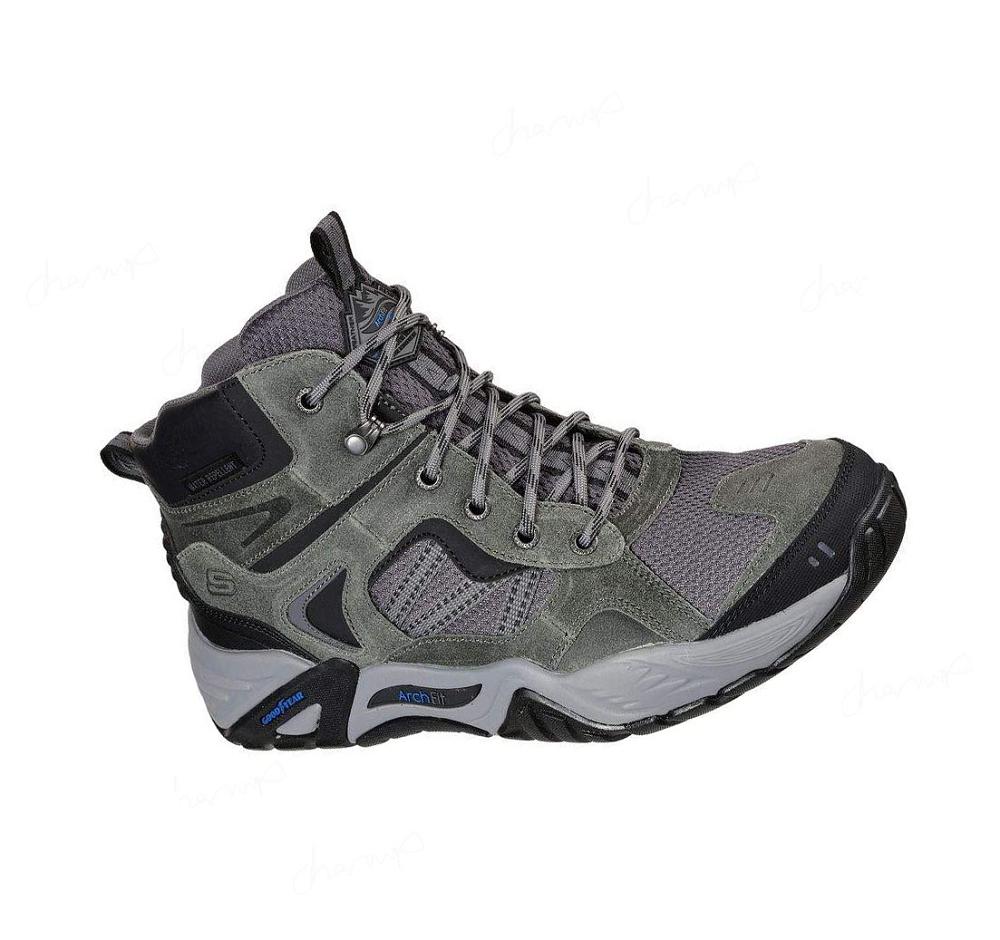 Zapatos De Senderismo Skechers Relaxed Fit: Arch Fit Recon - Percival Hombre Gris | 3058C_AR