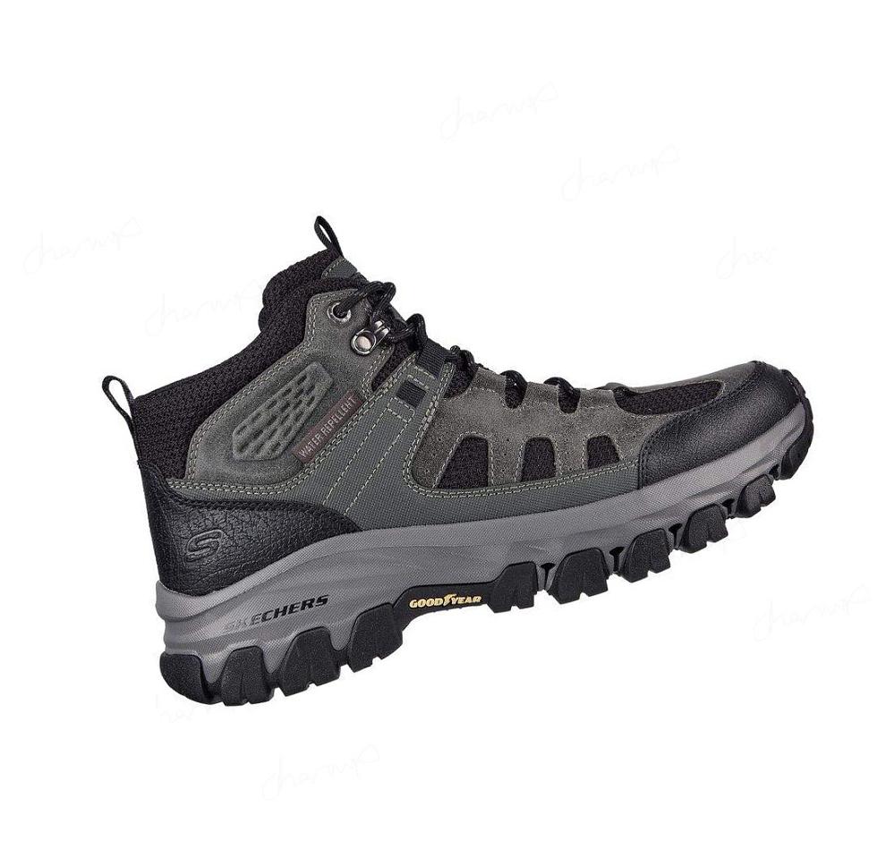 Zapatos De Senderismo Skechers Relaxed Fit: Edgmont - Voxter Hombre Gris Negras | 3108L_AR