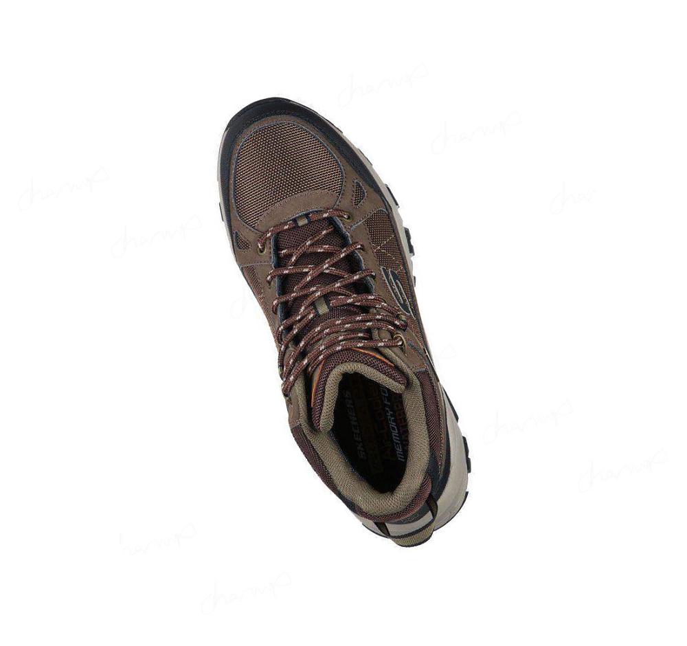 Zapatos De Senderismo Skechers Relaxed Fit: Selmen - Melano Hombre Marrones | 31580_AR