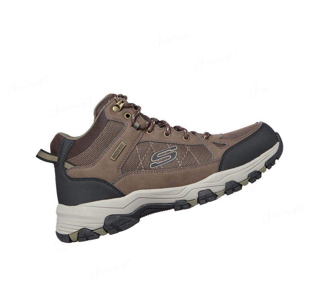 Zapatos De Senderismo Skechers Relaxed Fit: Selmen - Melano Hombre Marrones | 31580_AR