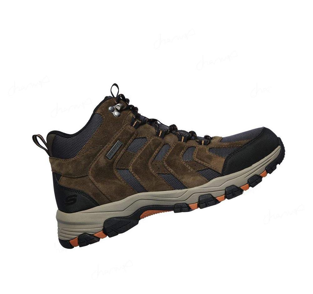 Zapatos De Senderismo Skechers Relaxed Fit: Selmen - Relodge Hombre Verde Oliva | 31833_AR