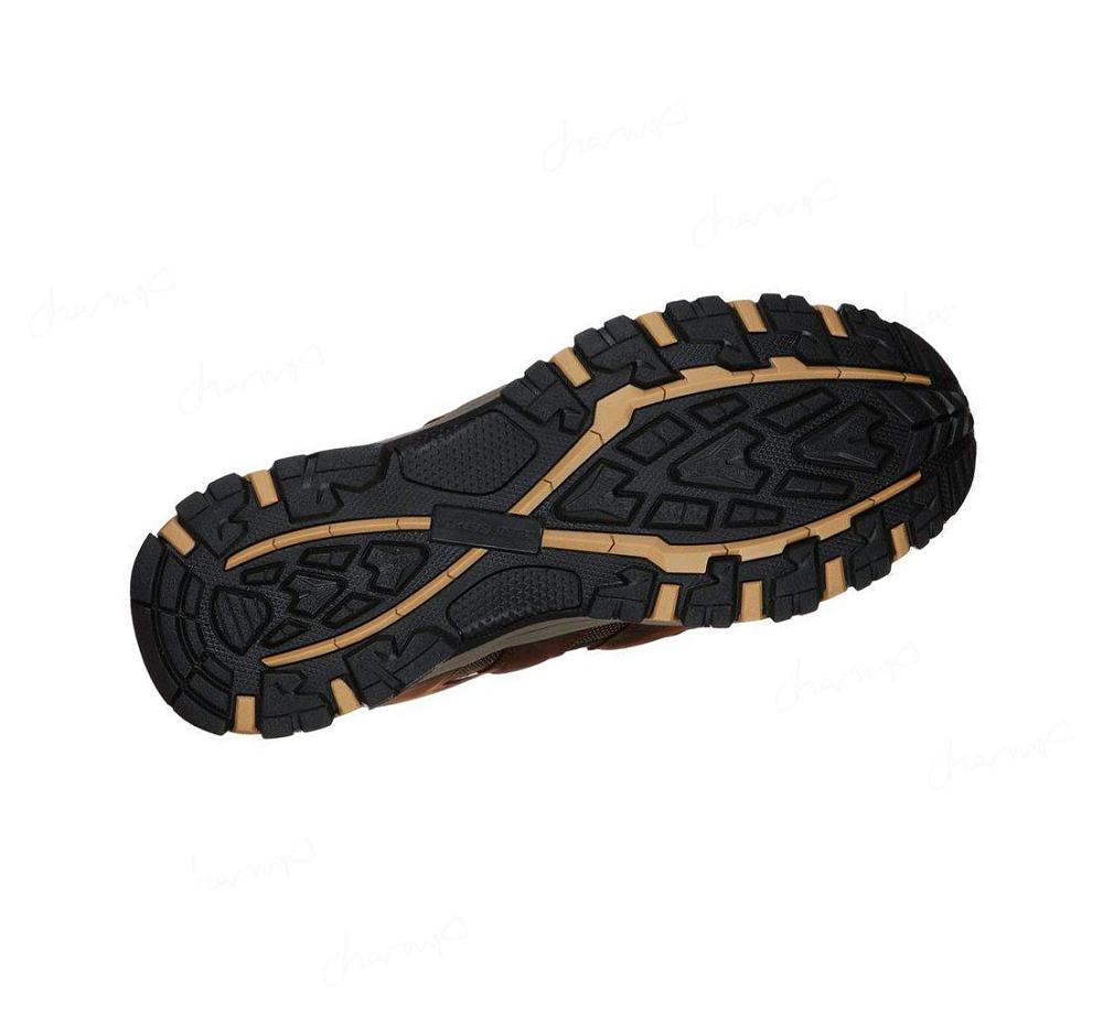 Zapatos De Senderismo Skechers Relaxed Fit: Selmen - Relodge Hombre Marrones | 3233X_AR