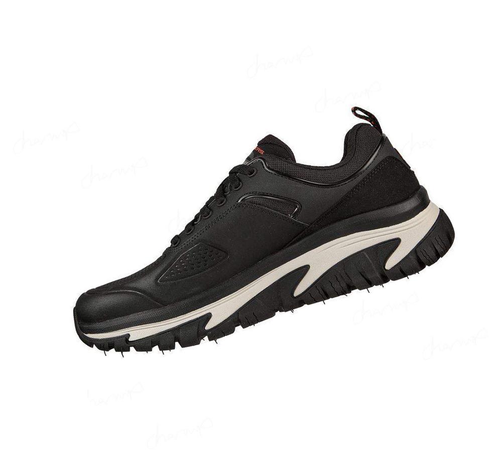 Zapatos De Senderismo Skechers Relaxed Fit: Arch Fit Carretera Walker - Recon Hombre Negras | 5008C_AR