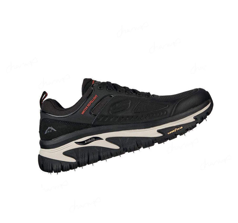 Zapatos De Senderismo Skechers Relaxed Fit: Arch Fit Carretera Walker - Recon Hombre Negras | 5008C_AR