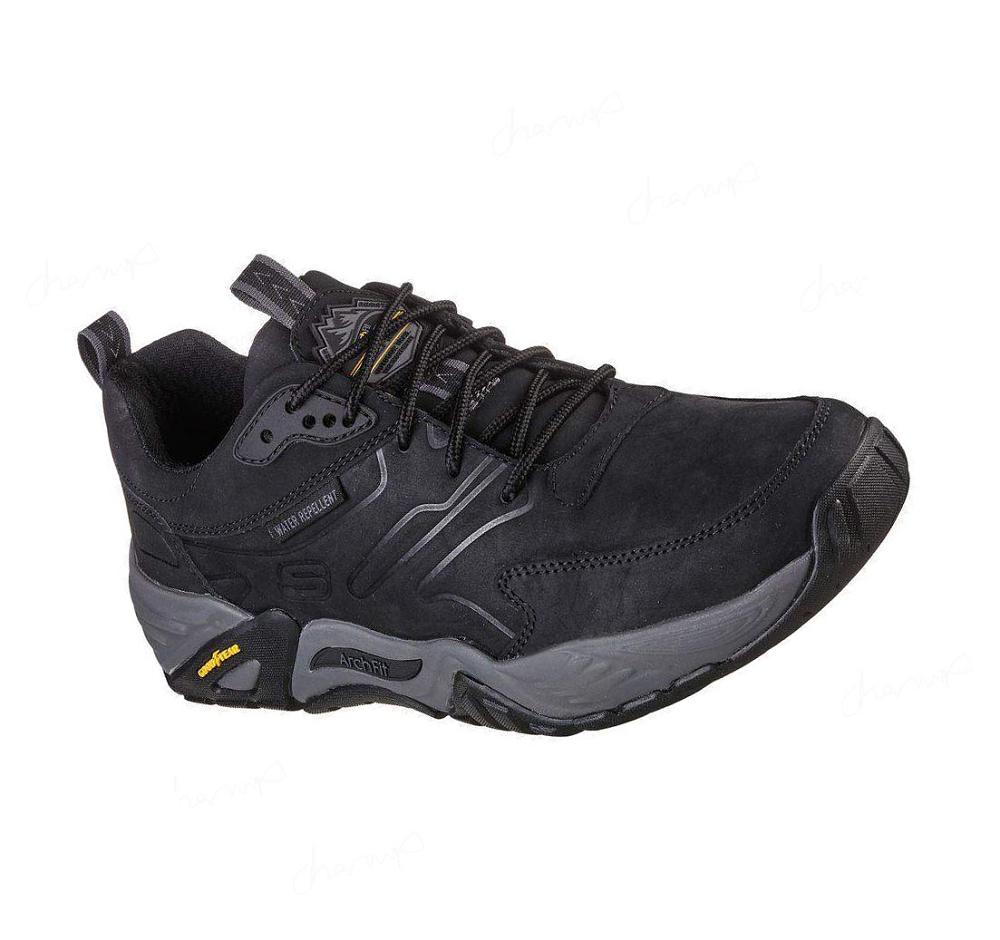 Zapatos De Senderismo Skechers Relaxed Fit: Arch Fit Recon - Cadell Hombre Negras | 5158S_AR