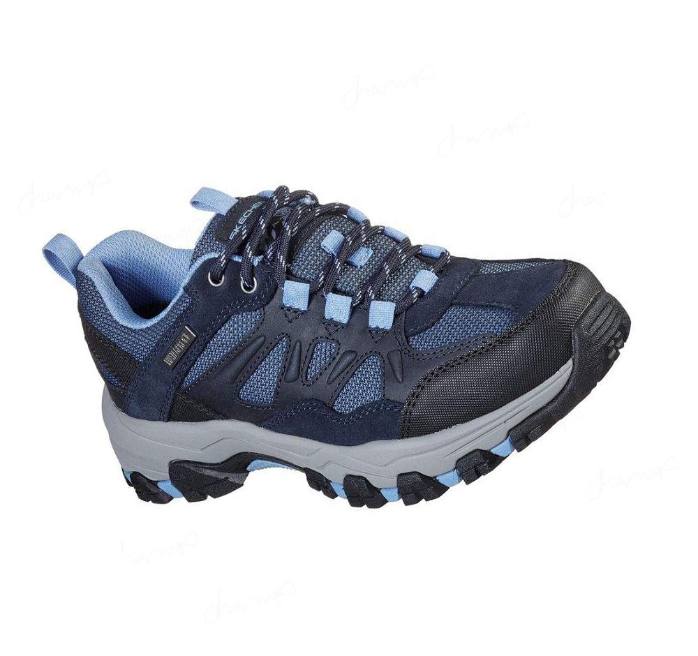 Zapatos De Senderismo Skechers Relaxed Fit: Selmen - West Highland Mujer Azul Marino Gris | 6803D_AR