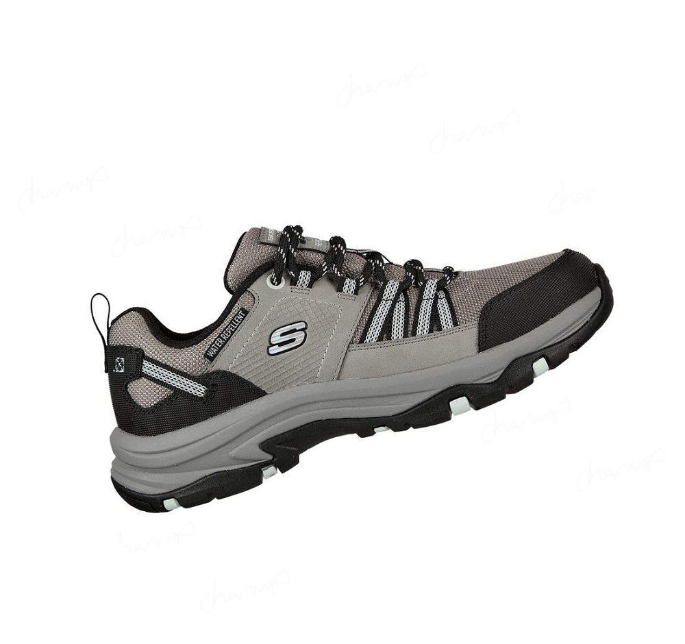 Zapatos De Senderismo Skechers Relaxed Fit: Trego - Drift-In Mujer Gris Negras | 6805E_AR