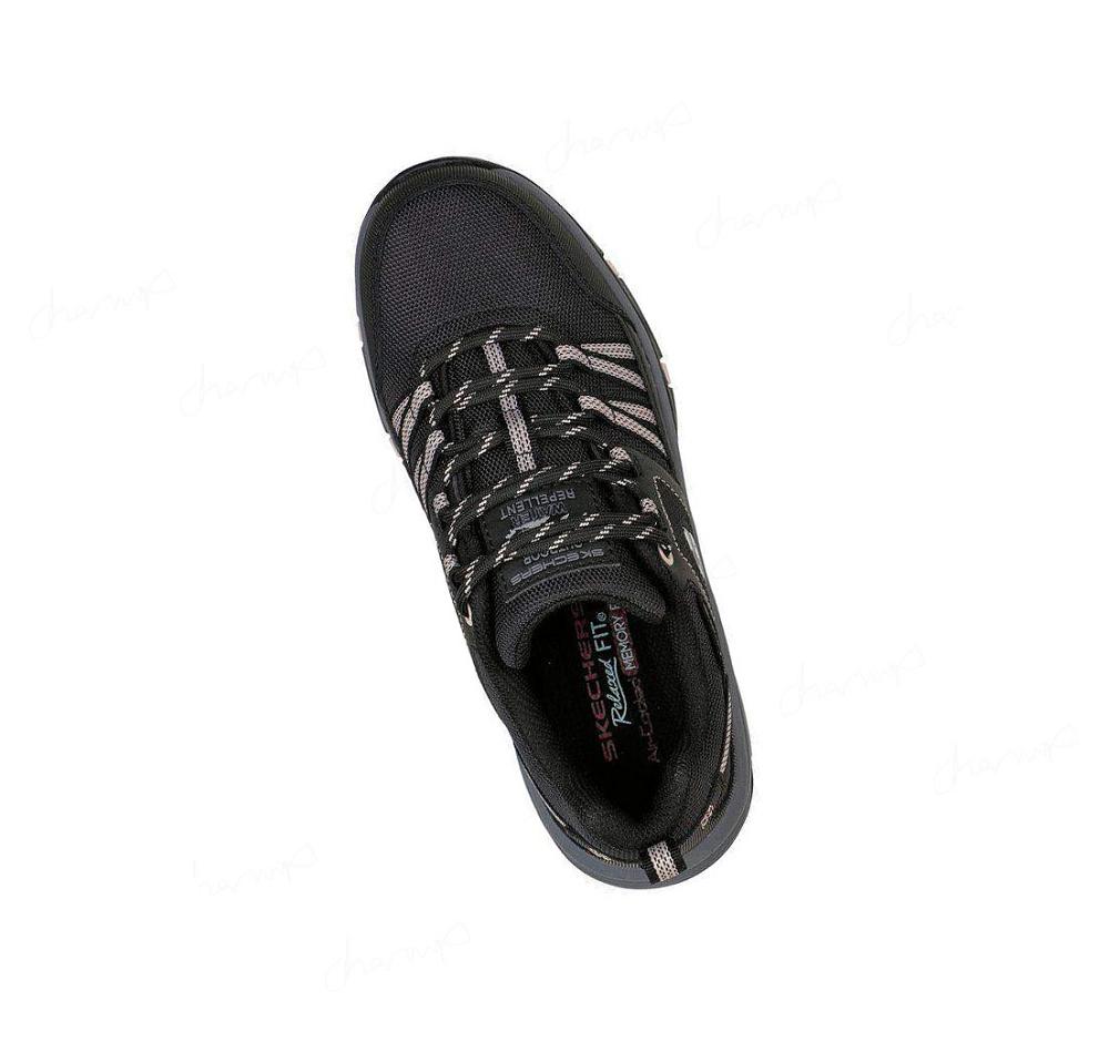 Zapatos De Senderismo Skechers Relaxed Fit: Trego - Drift-In Mujer Negras | 681T0_AR