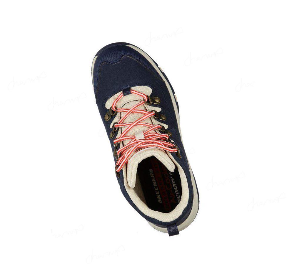 Zapatos De Senderismo Skechers Relaxed Fit: Trego - El Capitan Mujer Azul Marino Beige | 6855D_AR