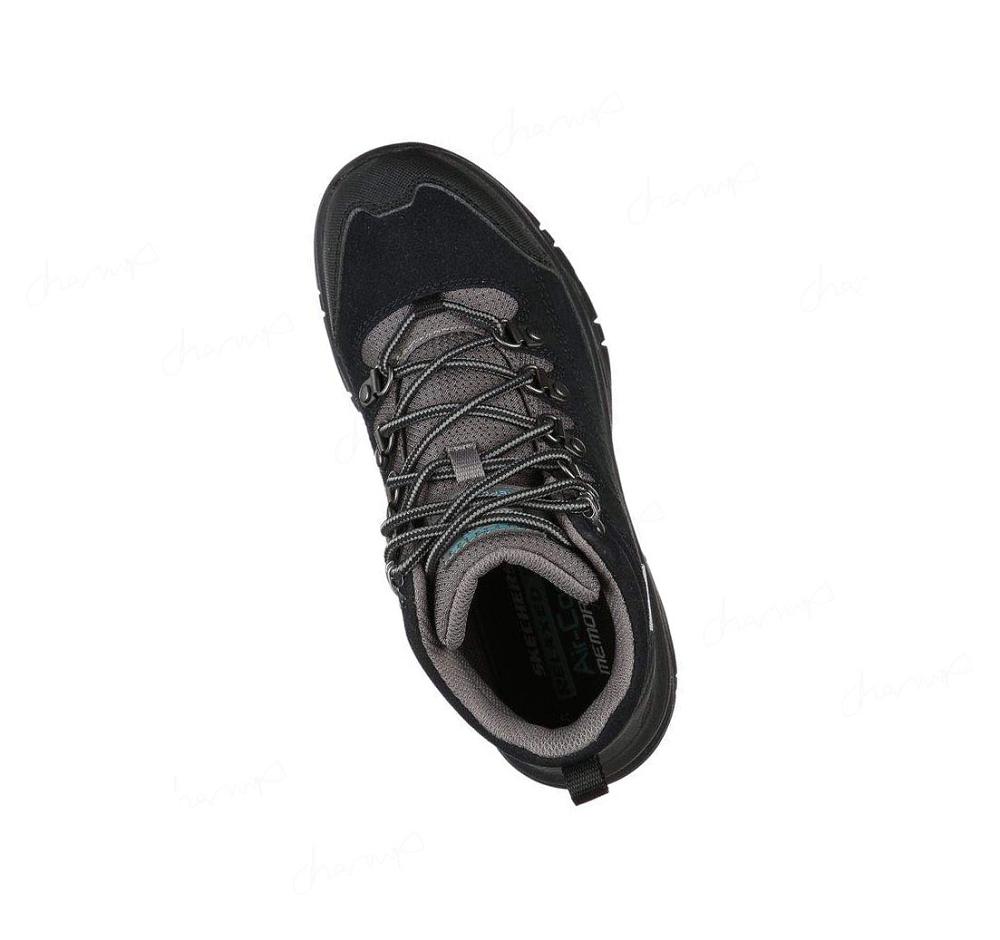 Zapatos De Senderismo Skechers Relaxed Fit: Trego - El Capitan Mujer Negras Gris | 68T60_AR