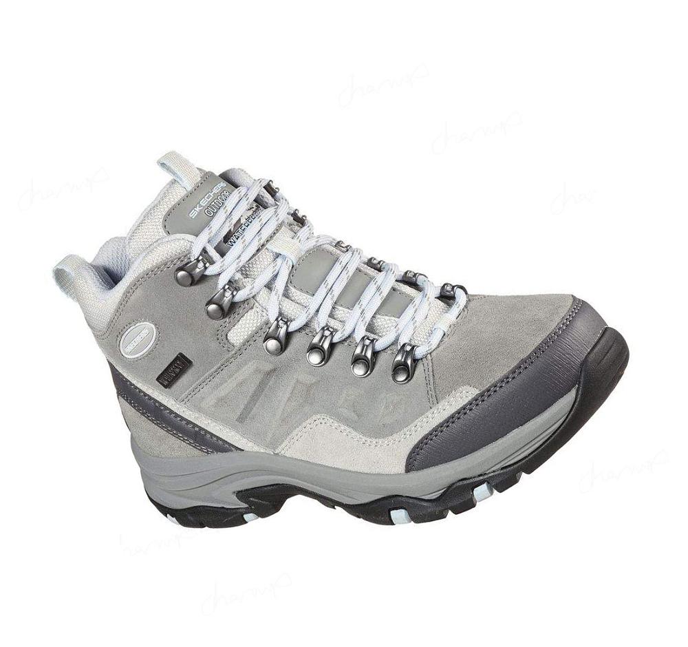 Zapatos De Senderismo Skechers Relaxed Fit: Trego - RM Mujer Gris | 69013_AR