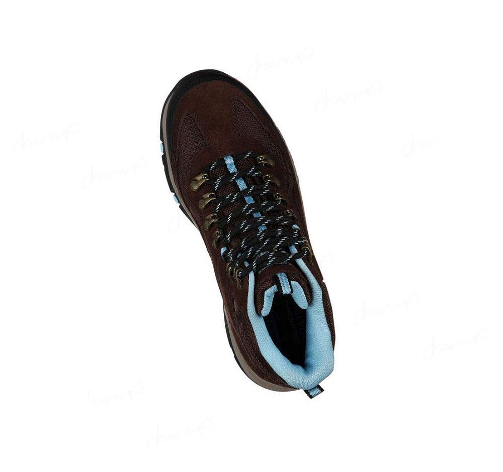 Zapatos De Senderismo Skechers Relaxed Fit: Trego - Base Camp Mujer Chocolate | 6905B_AR