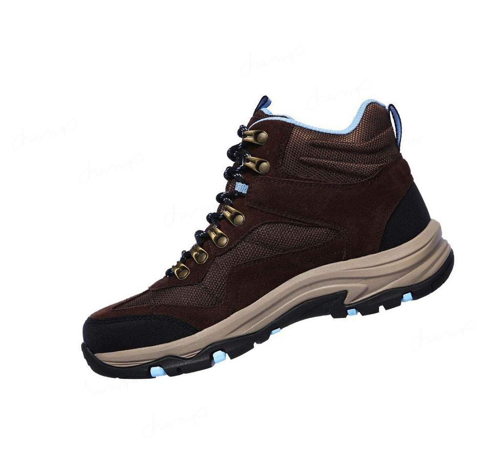 Zapatos De Senderismo Skechers Relaxed Fit: Trego - Base Camp Mujer Chocolate | 6905B_AR