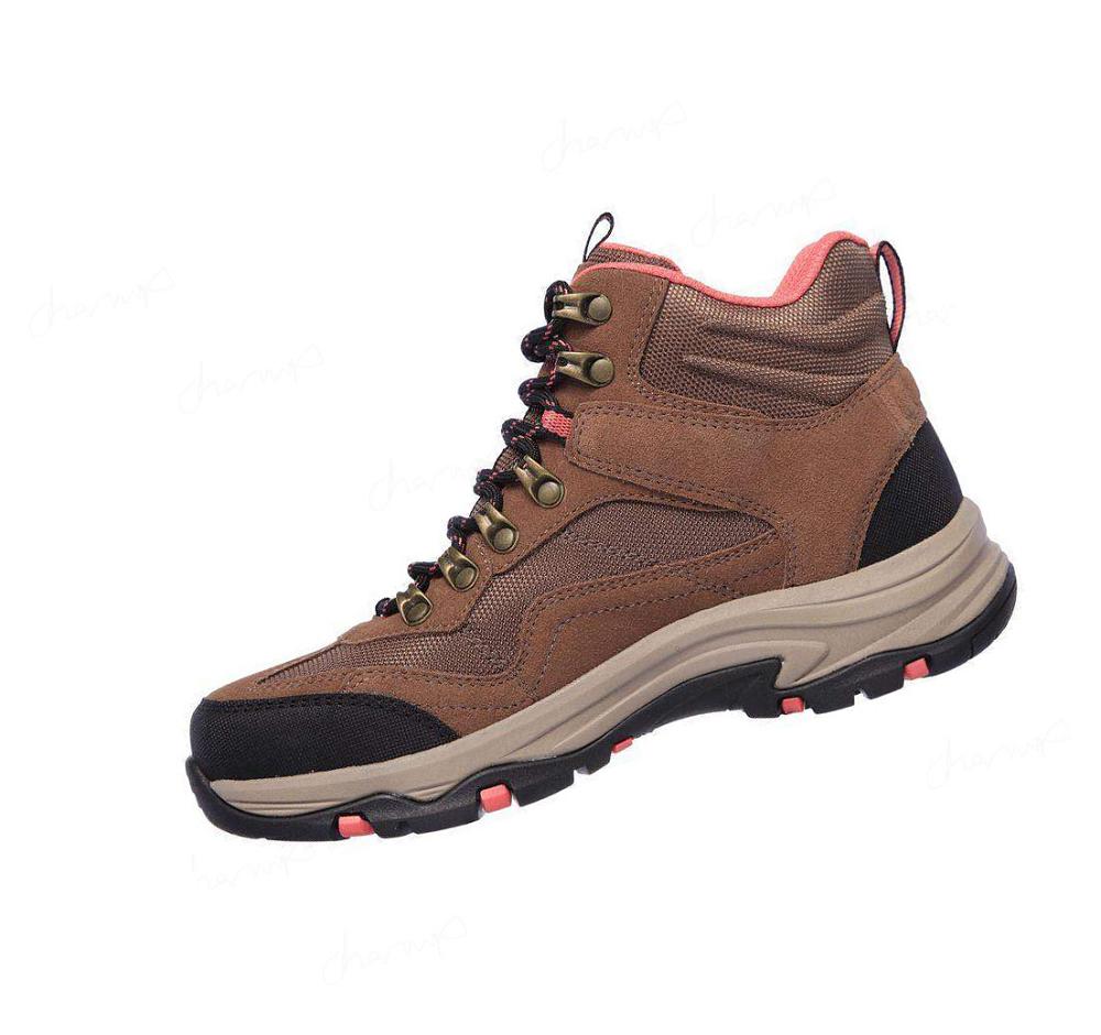 Zapatos De Senderismo Skechers Relaxed Fit: Trego - Base Camp Mujer Marrones | 691T0_AR