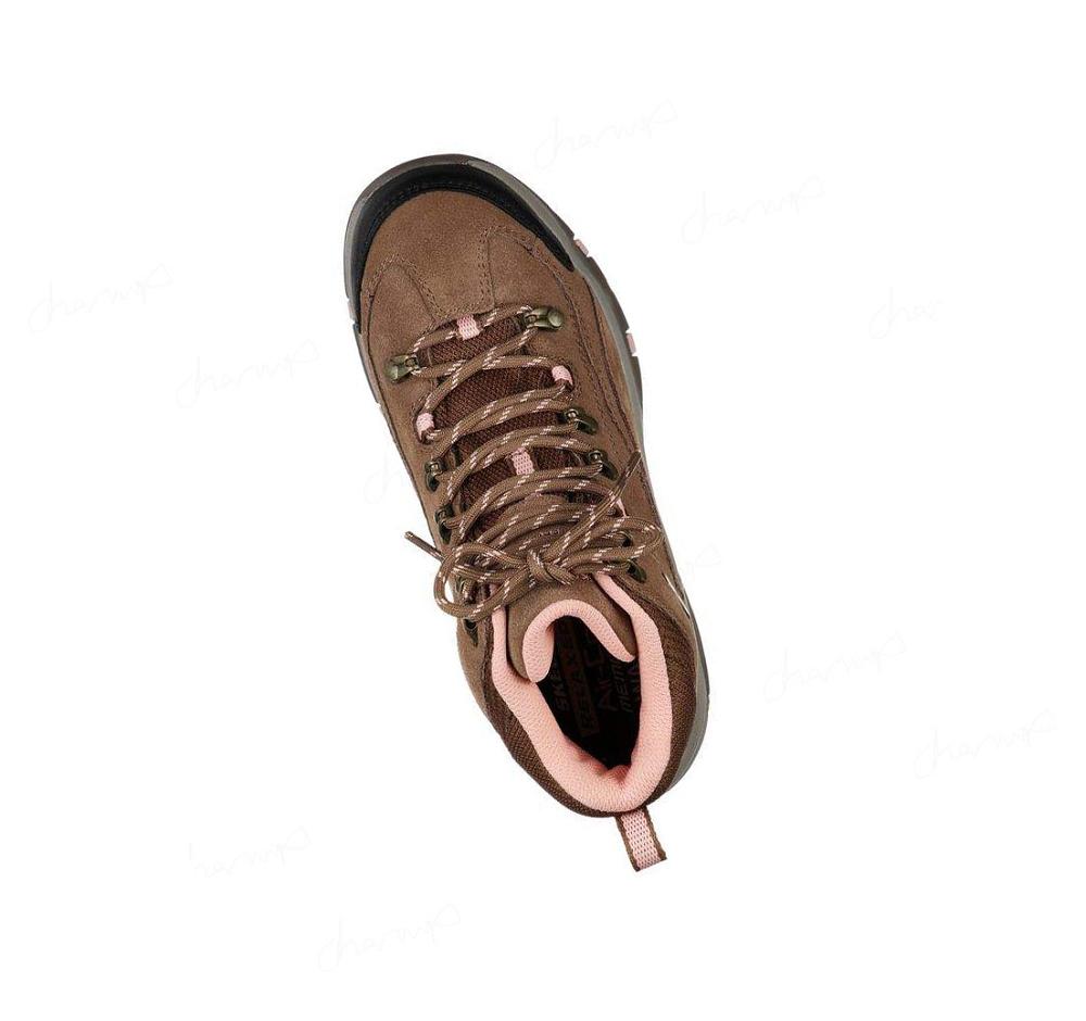 Zapatos De Senderismo Skechers Relaxed Fit: Trego - Alpine Trail Mujer Marrones | 6926S_AR