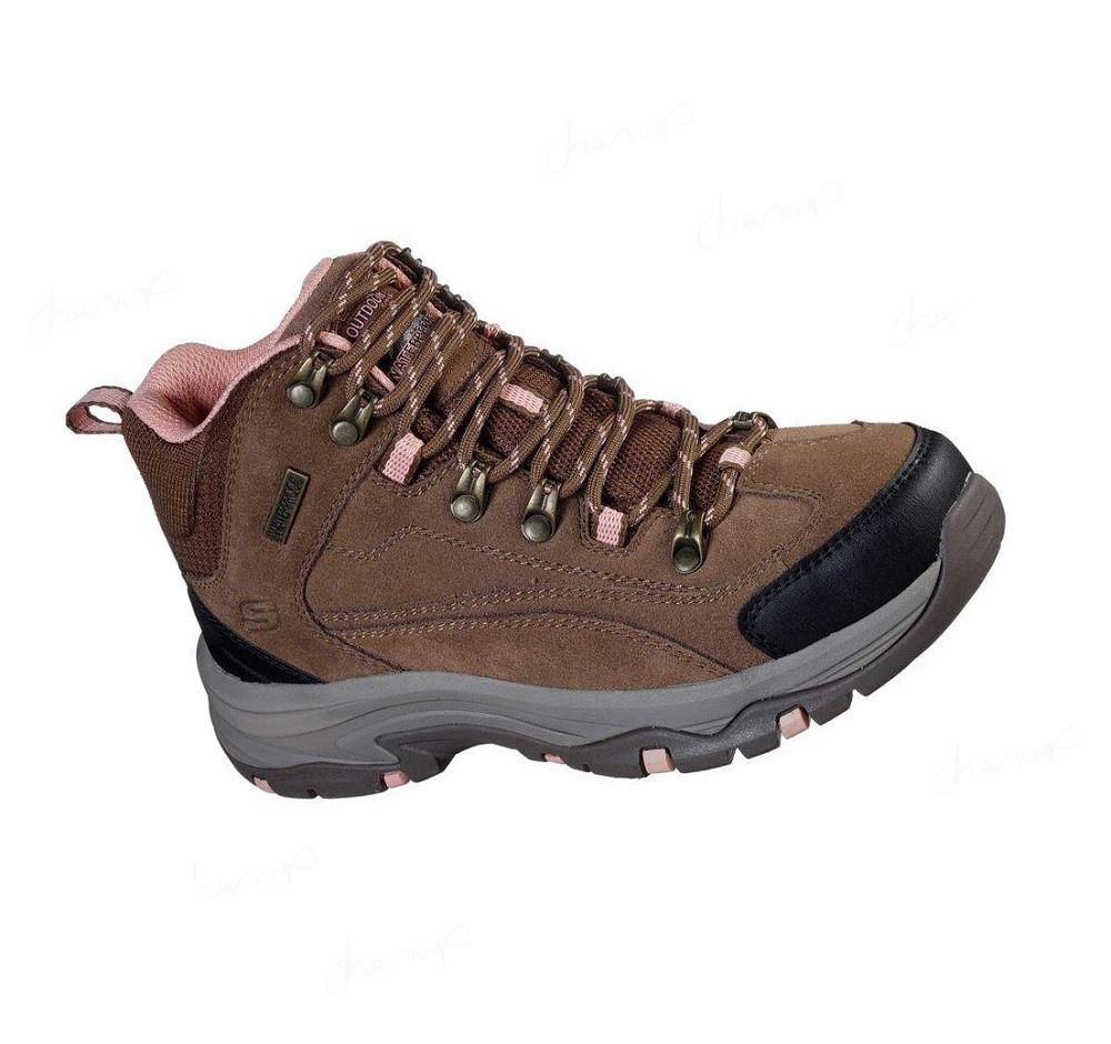 Zapatos De Senderismo Skechers Relaxed Fit: Trego - Alpine Trail Mujer Marrones | 6926S_AR