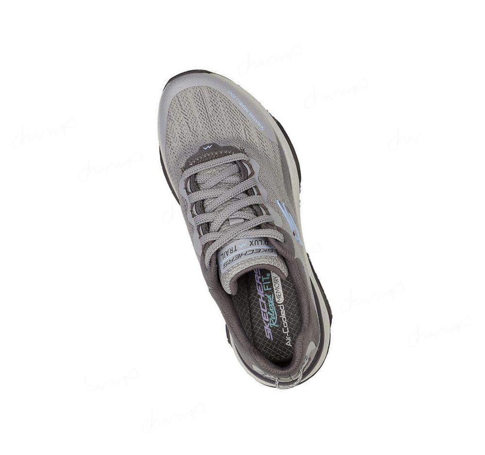 Zapatos De Senderismo Skechers Relaxed Fit: D'Lux Trail Mujer Gris | 6TT85_AR