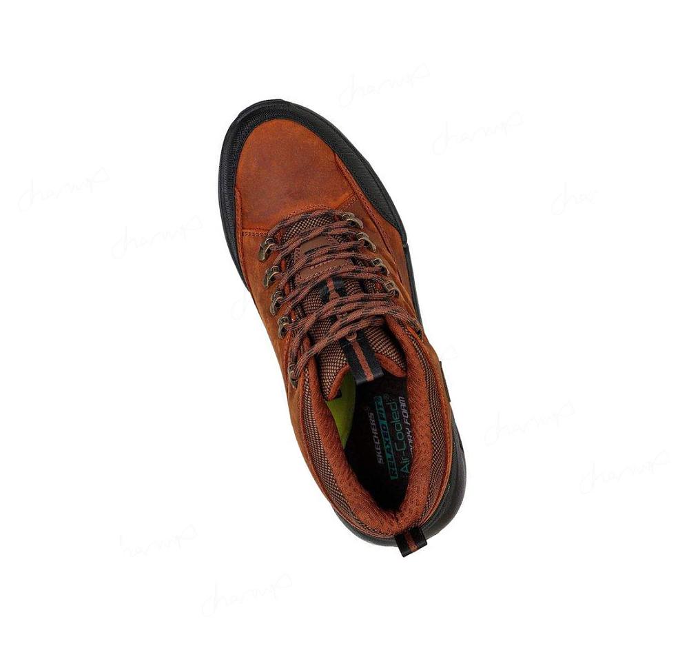 Zapatos De Senderismo Skechers Relaxed Fit: Lugwin - Armadale Hombre Marrones | A283E_AR