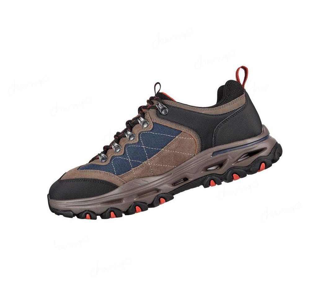 Zapatos De Senderismo Skechers Relaxed Fit: Catapult - Valard Hombre Negras Azules | A333D_AR