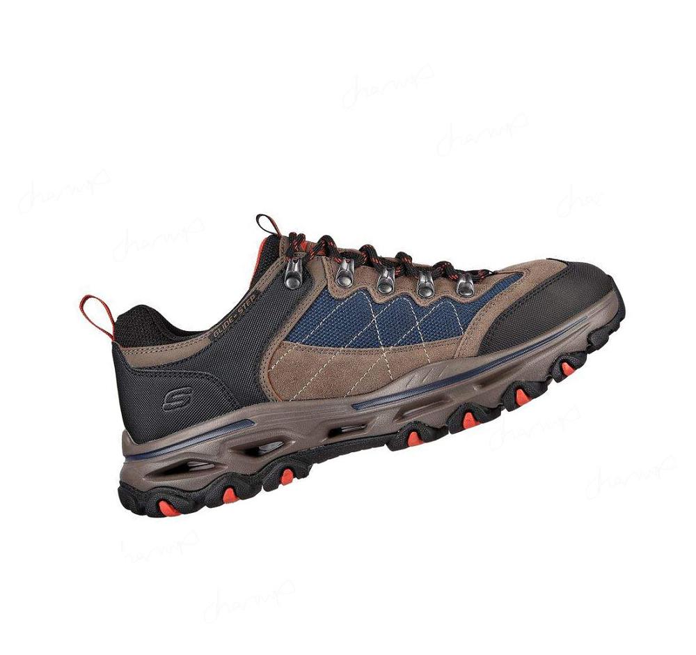 Zapatos De Senderismo Skechers Relaxed Fit: Catapult - Valard Hombre Negras Azules | A333D_AR